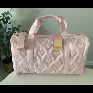 Stoney Clover Lane x Target Pink Quilted Heart Duffel Bag (Brand New with Tags)